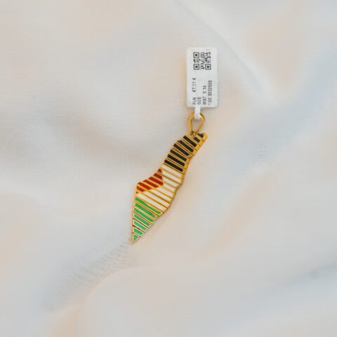 تعليقة خريطة فلسطين ٨،١٤ غرام